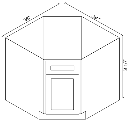 Wholesale Expo custom cabinet diagonal corner sink base