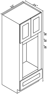 Wholesale Expo custom cabinet double wall oven