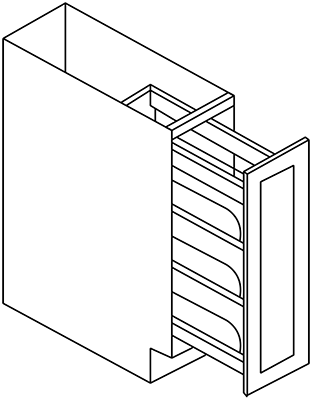 Wholesale Expo custom cabinet base pull-out with spice rack