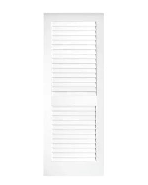 2 panel louvered primed