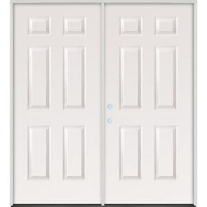 Double Exterior Door without Glass