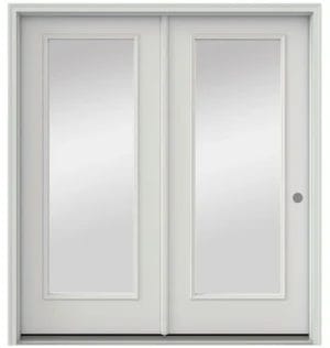 Exterior 1-Lite Double Flush Glaze Door 6/8