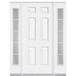 3/0 Exterior Door w/ No Glass, with 10 Inch Sidelights on each side